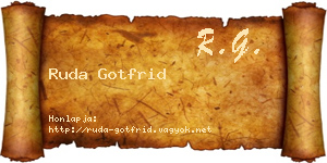 Ruda Gotfrid névjegykártya